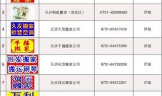 搬家公司电话联系方式