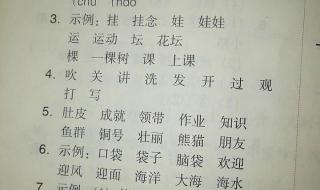二年级上册语文期中试卷
